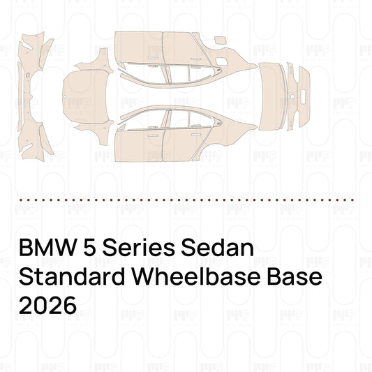 Voorgesneden PPF BMW 5 Series Sedan Standard Wheelbase Base 2026