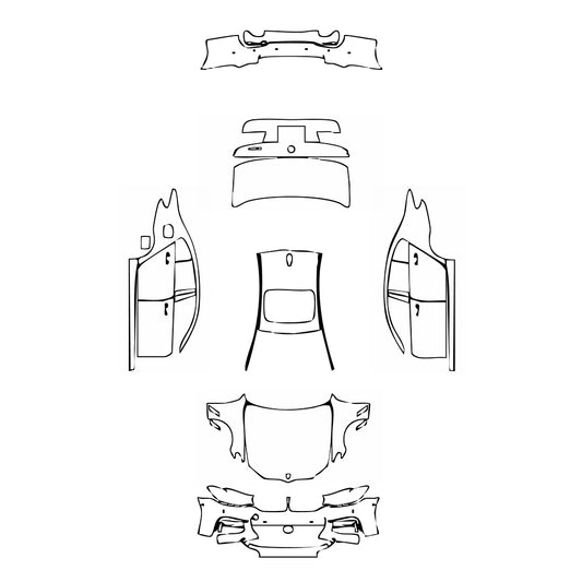 Pre-Cut PPF BMW 5 Series Sedan Standard Wheelbase M Sport 2018 - PPF-Kits