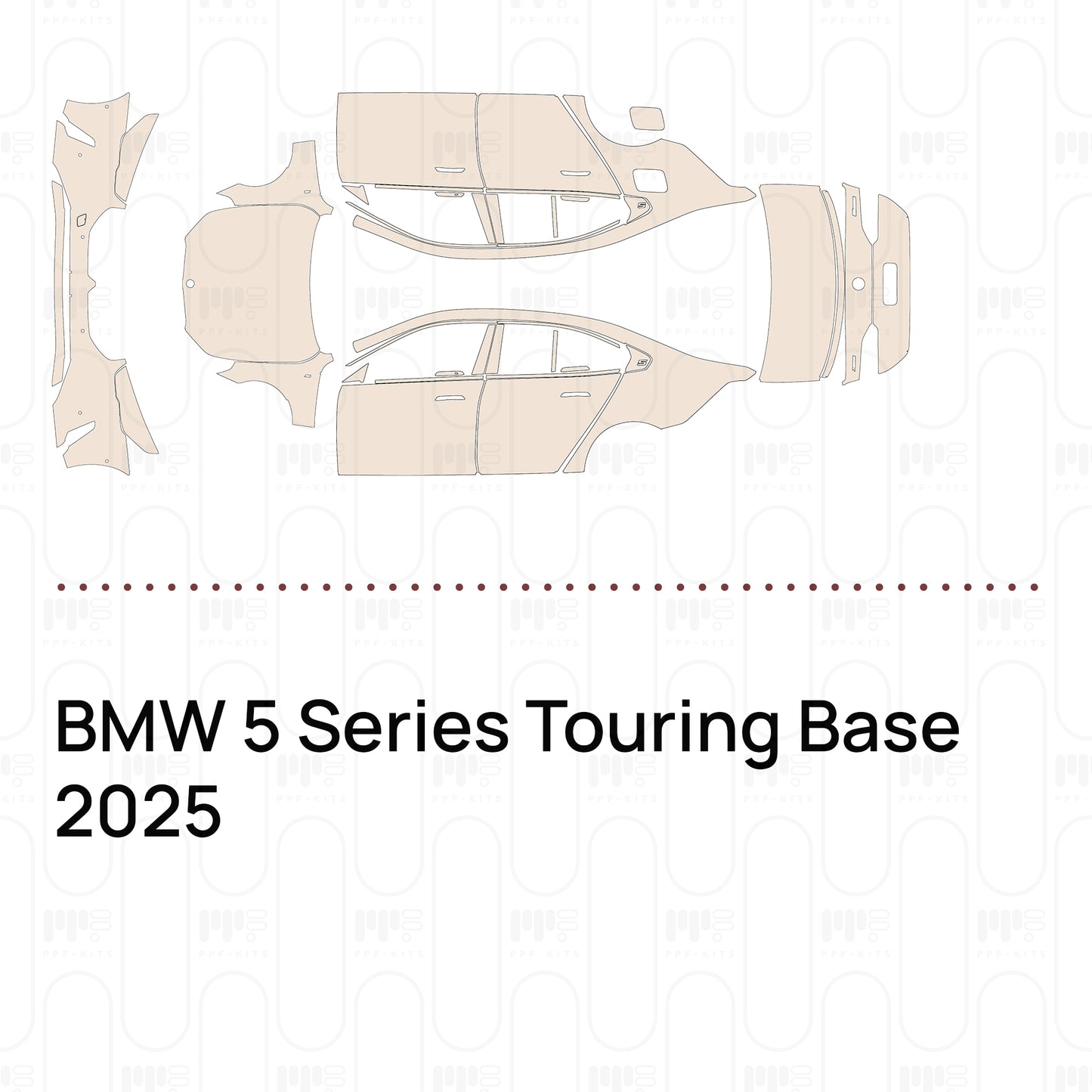 Voorgesneden PPF BMW 5 Series Touring Base 2025