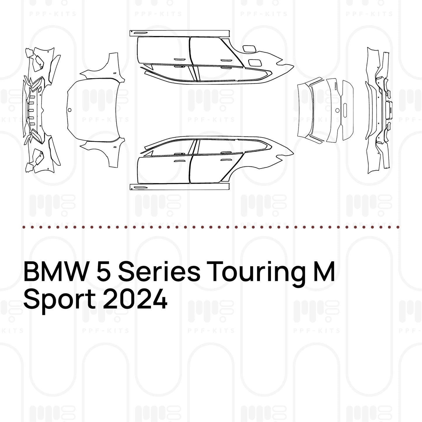 Voorgesneden PPF BMW 5 Series Touring M Sport 2024