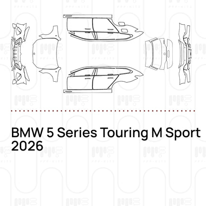 Voorgesneden PPF BMW 5 Series Touring M Sport 2026