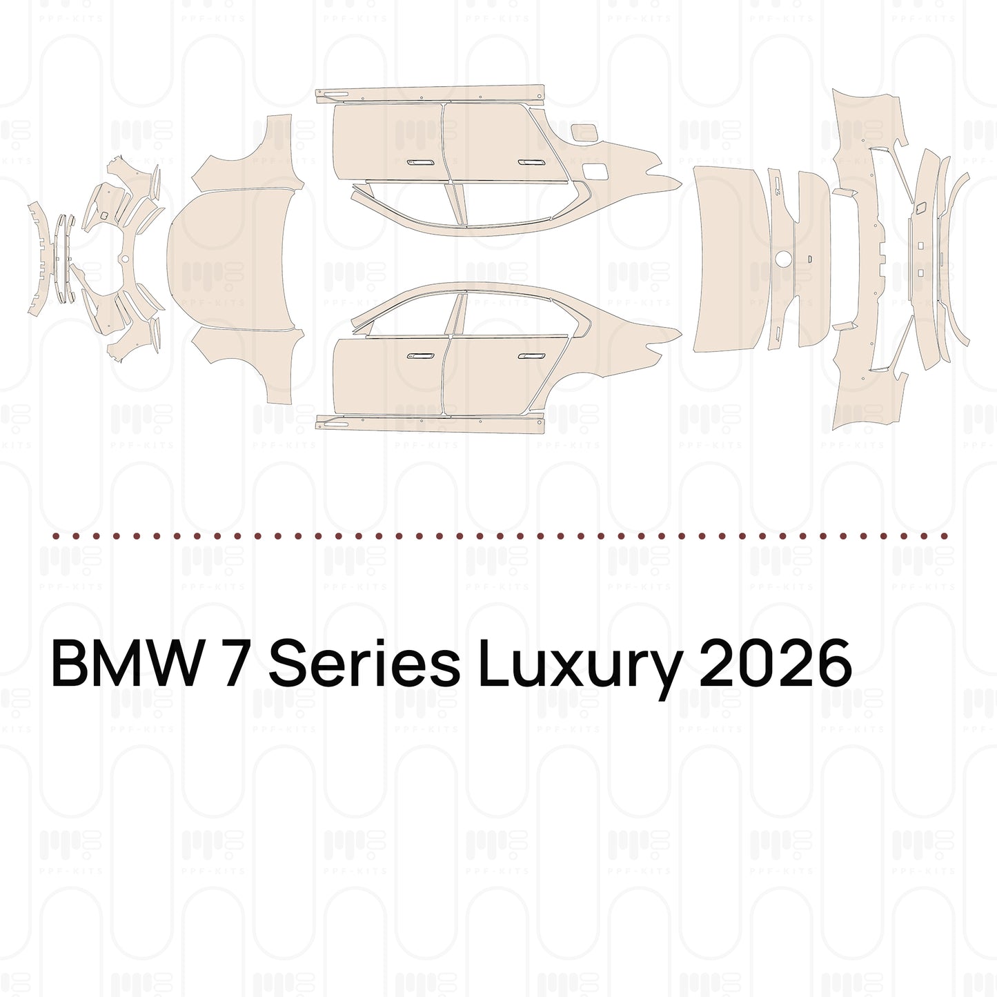 Voorgesneden PPF BMW 7 Series Luxury 2026