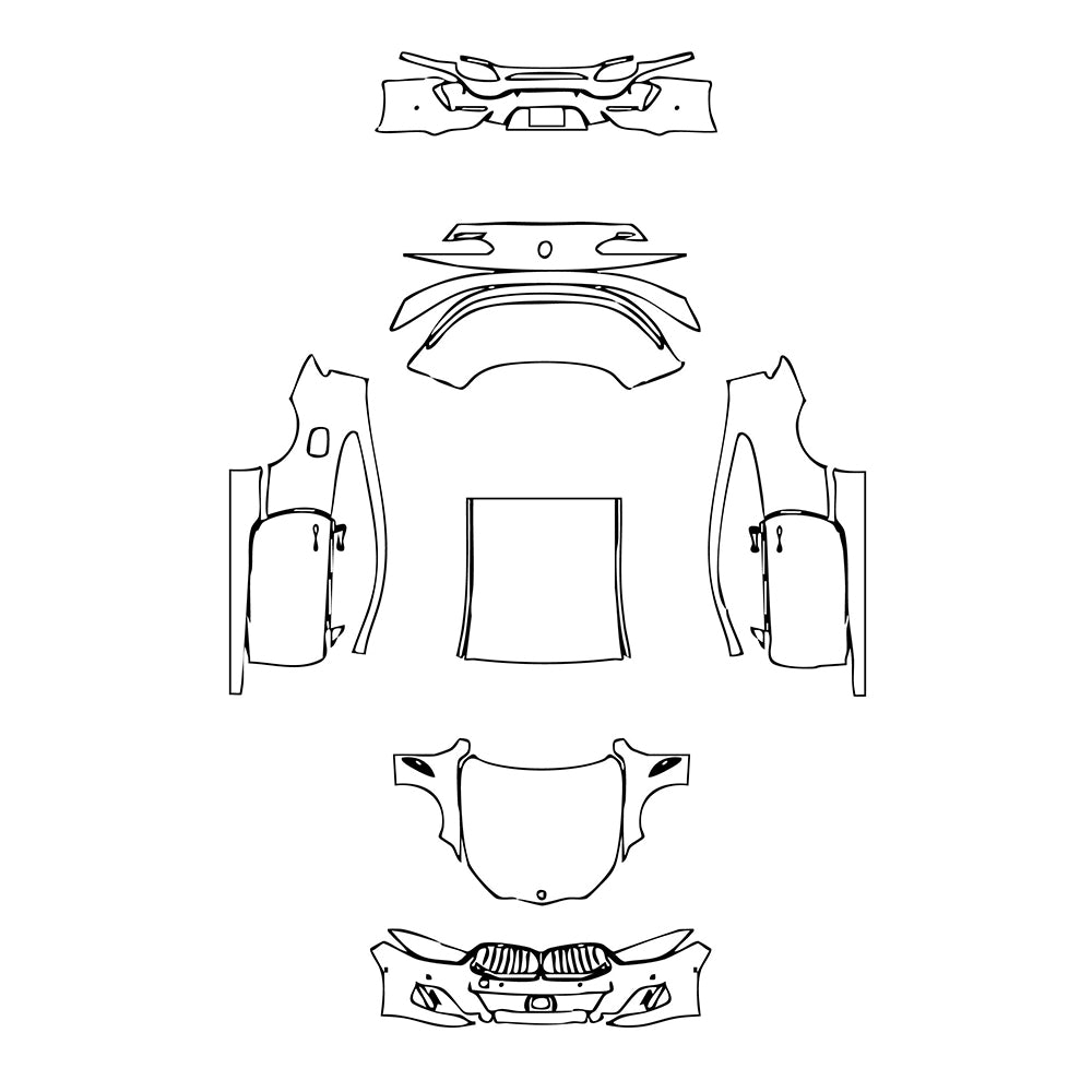 Pre-Cut PPF BMW 8 Series Coupe M850i 2021 - PPF-Kits