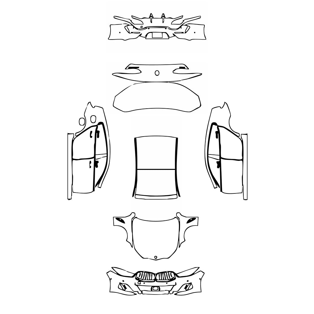 Pre-Cut PPF BMW 8 Series Gran Coupe M850i 2023 - PPF-Kits