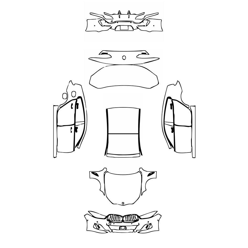 Pre-Cut PPF BMW 8 Series Gran Coupe M Sport 2024 - PPF-Kits