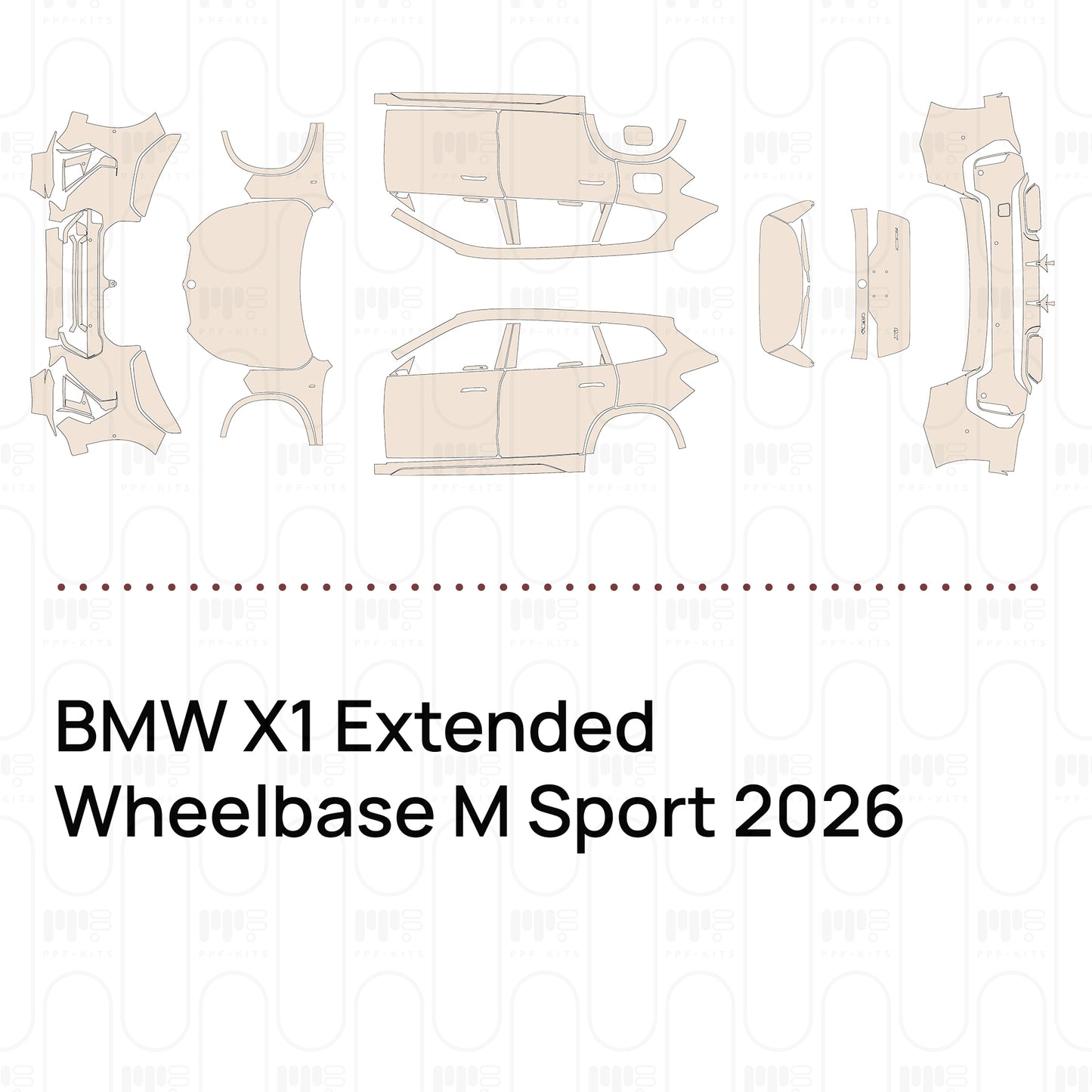 Voorgesneden PPF BMW X1 Extended Wheelbase M Sport 2026