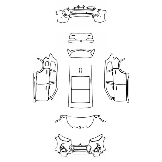 Pre-Cut PPF BMW X1 Standard Wheelbase M Sport 2024 - PPF-Kits