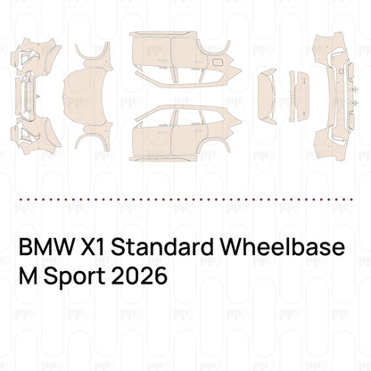 Voorgesneden PPF BMW X1 Standard Wheelbase M Sport 2026