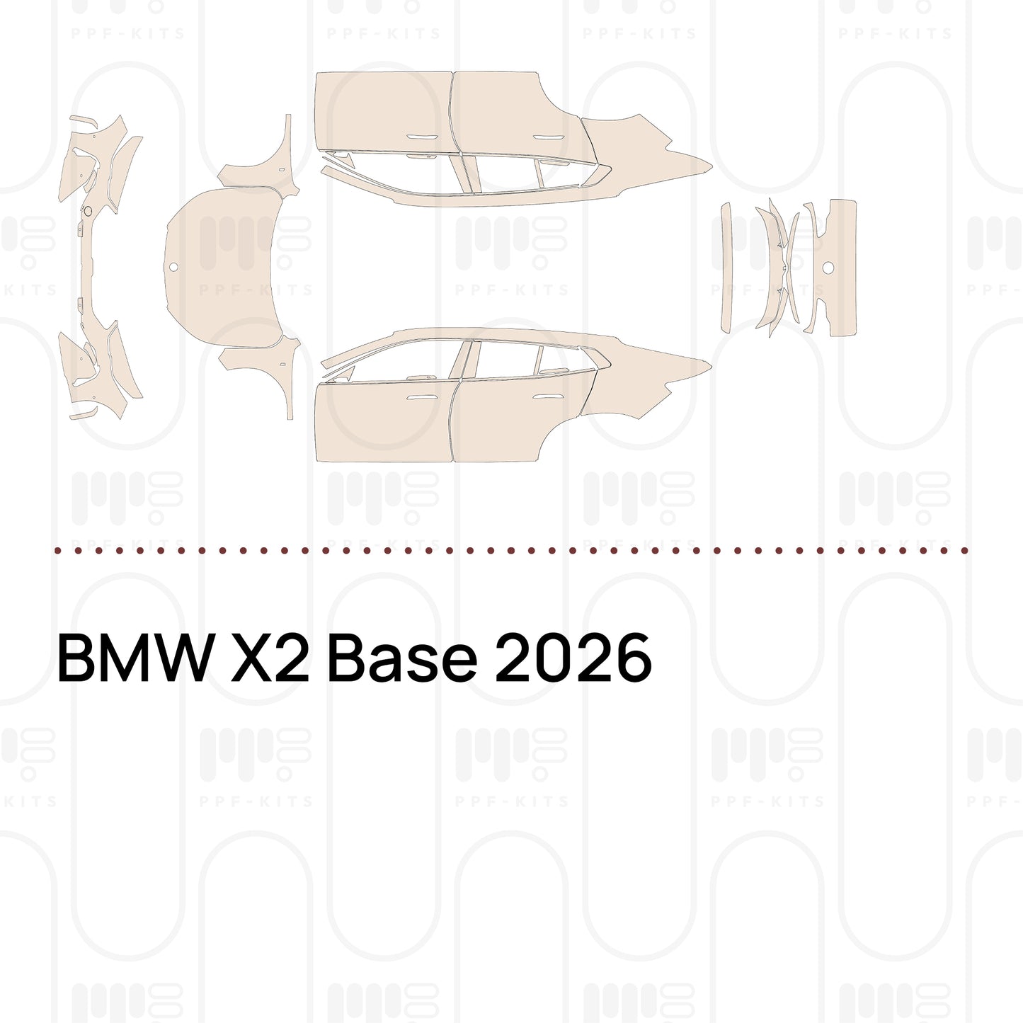 Voorgesneden PPF BMW X2 Base 2026