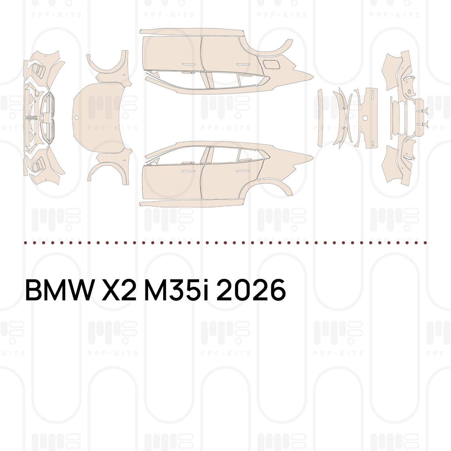 Voorgesneden PPF BMW X2 M35i 2026