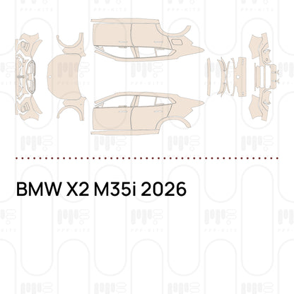 Voorgesneden PPF BMW X2 M35i 2026