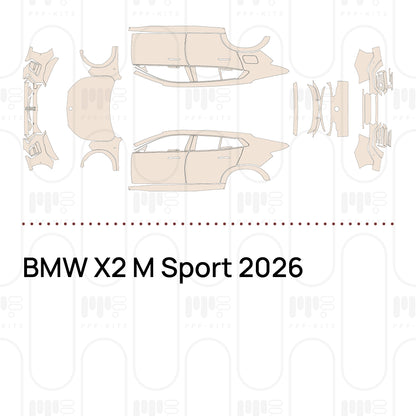 Voorgesneden PPF BMW X2 M Sport 2026