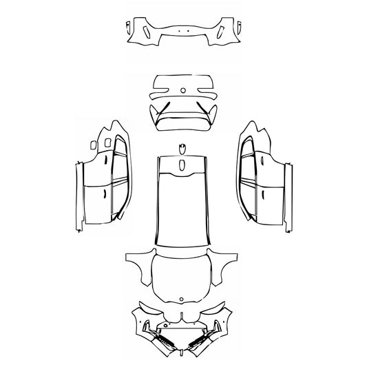 Pre-Cut PPF BMW X3 Standard Wheelbase M Sport 2025 - PPF-Kits