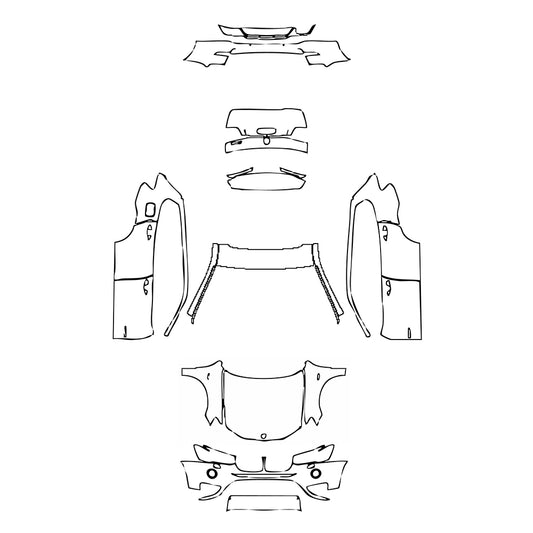 Pre-Cut PPF BMW X3 Standard Wheelbase xLine 2017 - PPF-Kits