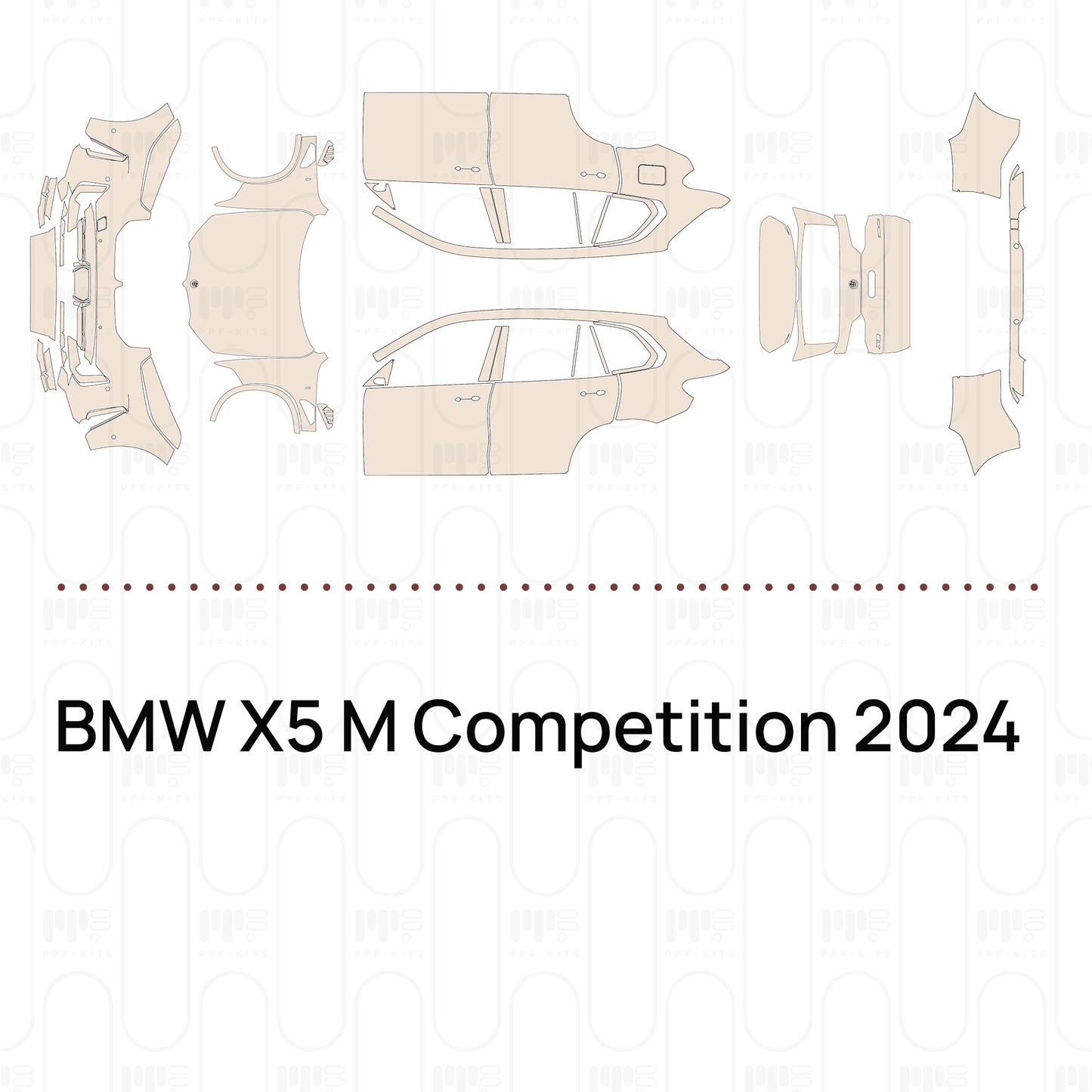 Voorgesneden PPF BMW X5 M Competition 2024