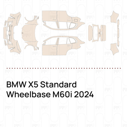 Voorgesneden PPF BMW X5 Standard Wheelbase M60i 2024