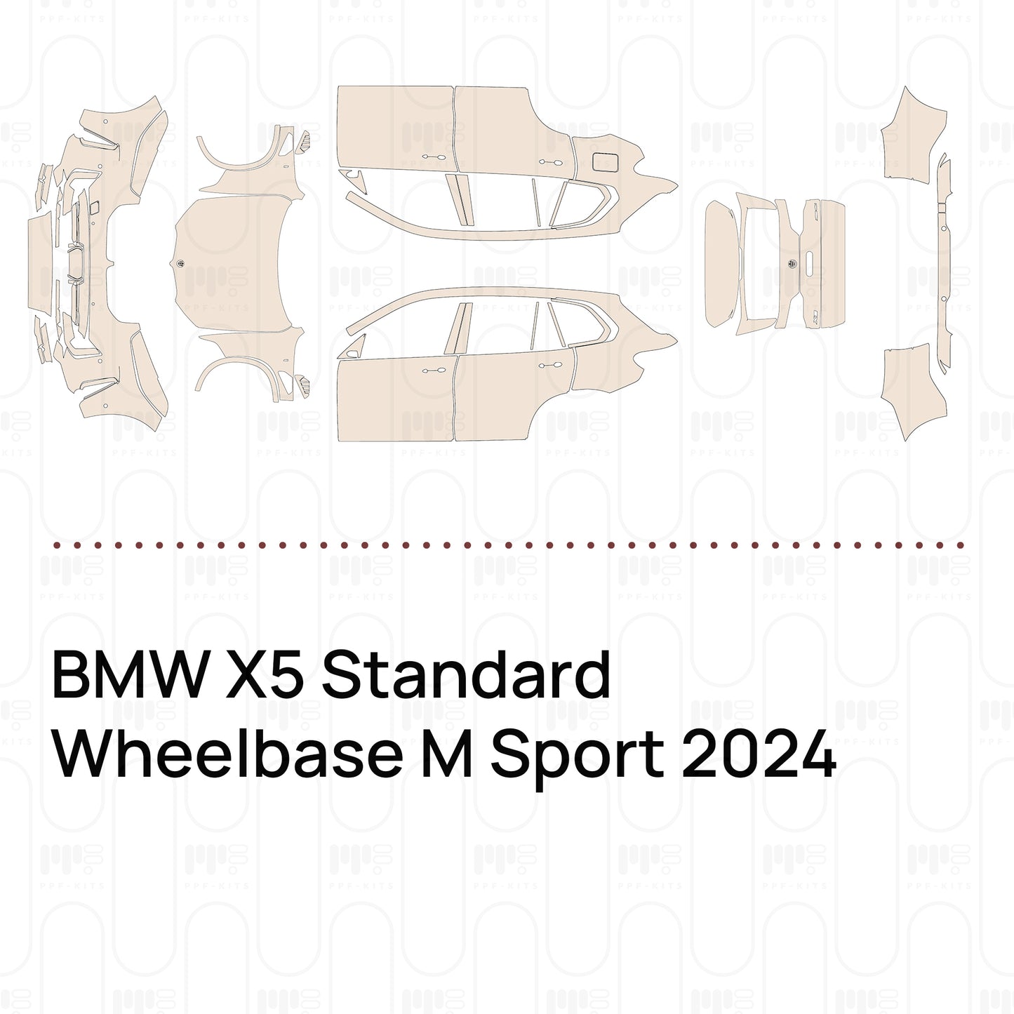 Voorgesneden PPF BMW X5 Standard Wheelbase M Sport 2024