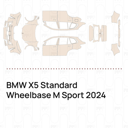 Voorgesneden PPF BMW X5 Standard Wheelbase M Sport 2024