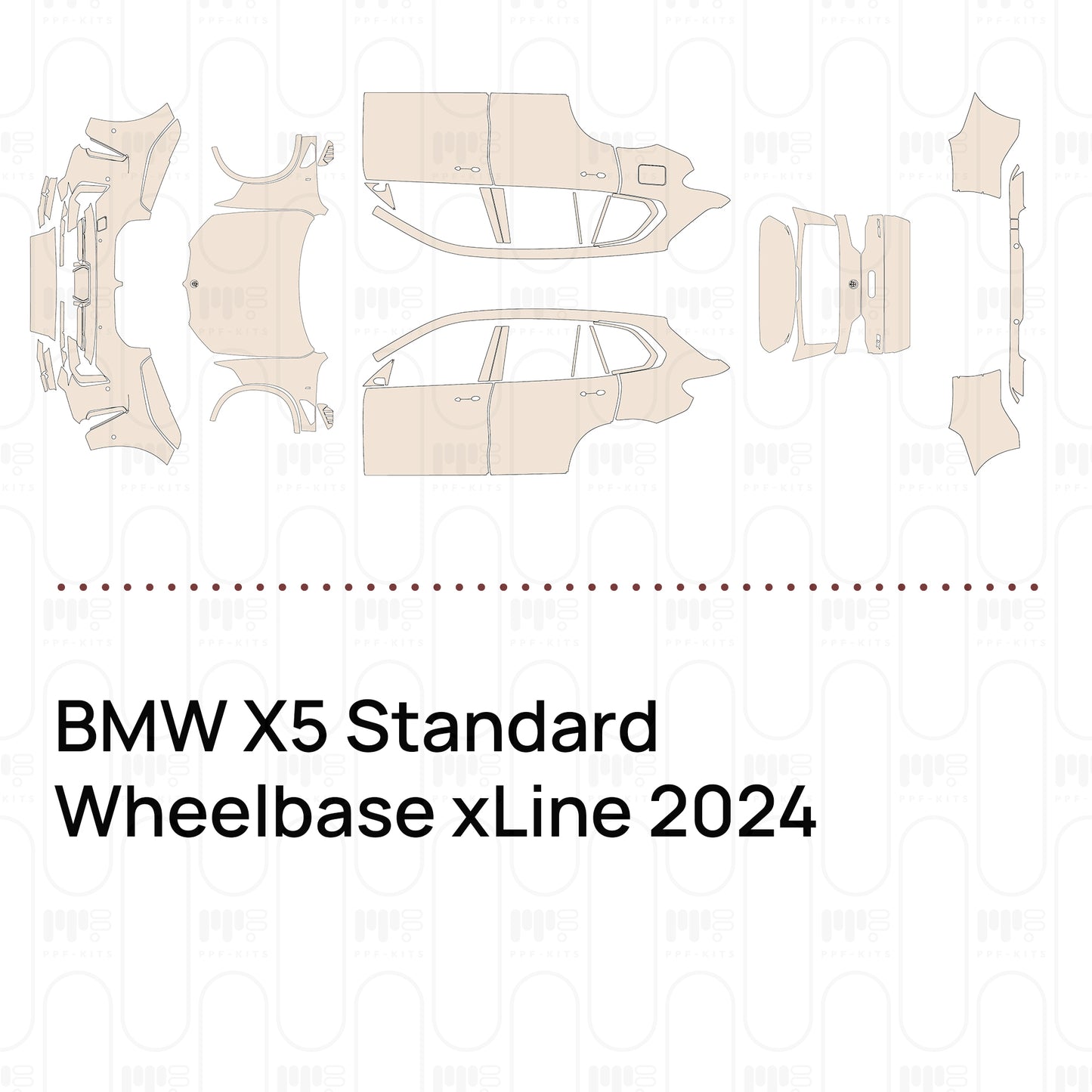 Voorgesneden PPF BMW X5 Standard Wheelbase xLine 2024