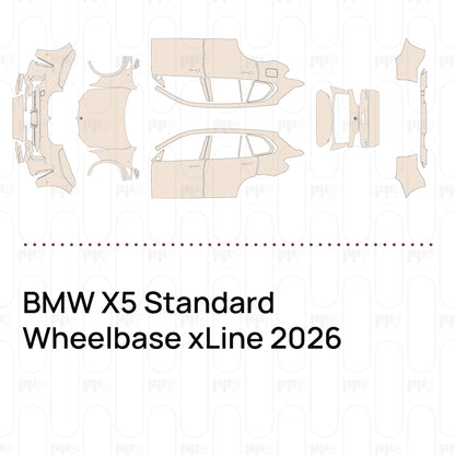 Voorgesneden PPF BMW X5 Standard Wheelbase xLine 2026