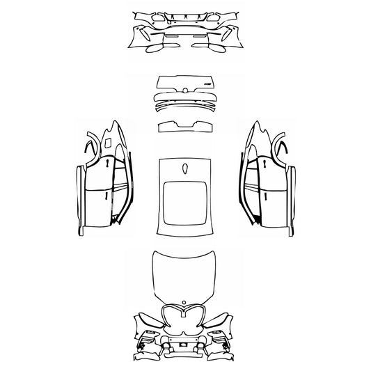Pre-Cut PPF BMW X6 M50i 2020 - PPF-Kits