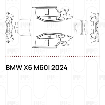 Voorgesneden PPF BMW X6 M60i 2024
