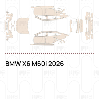 Voorgesneden PPF BMW X6 M60i 2026