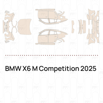 Voorgesneden PPF BMW X6 M Competition 2025