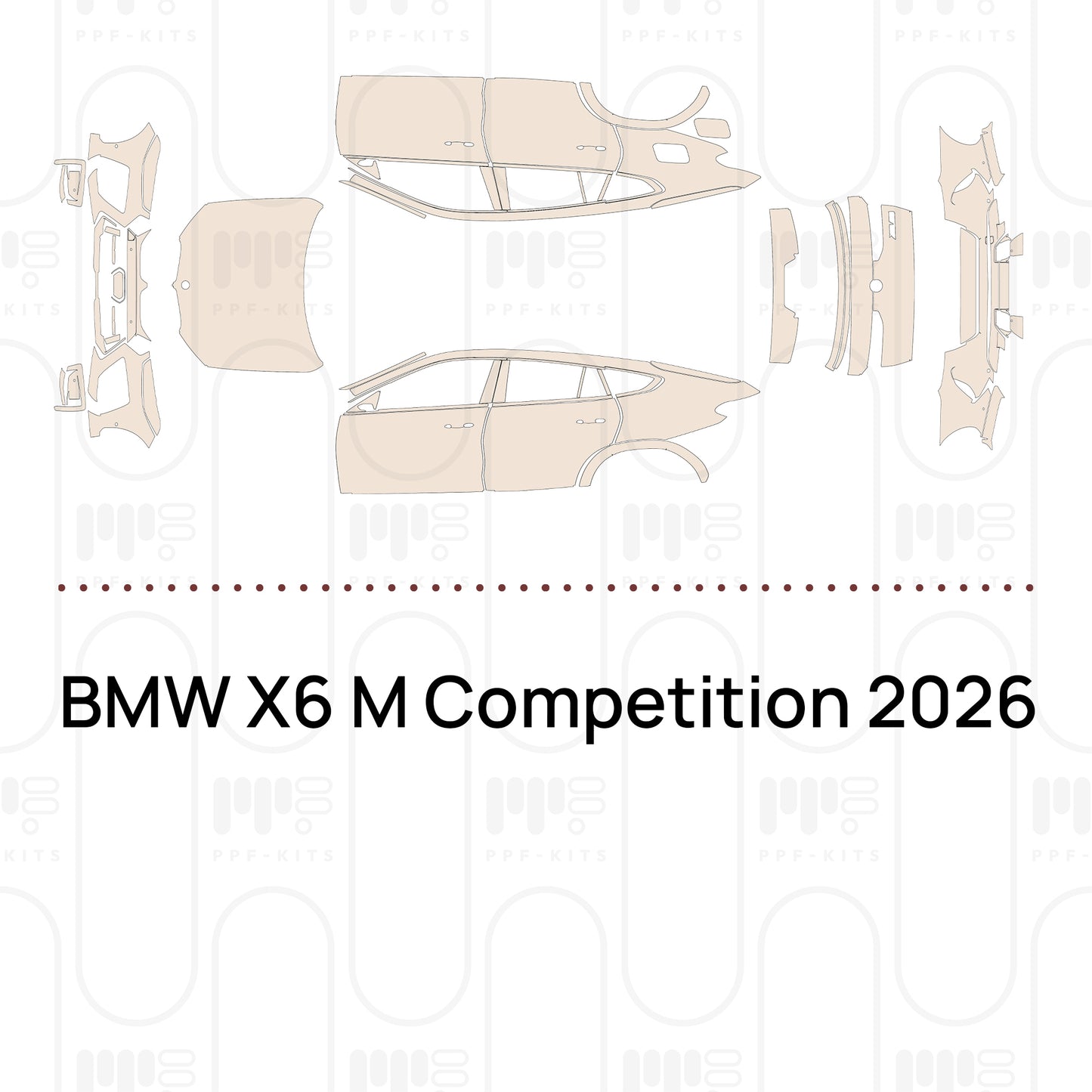 Voorgesneden PPF BMW X6 M Competition 2026