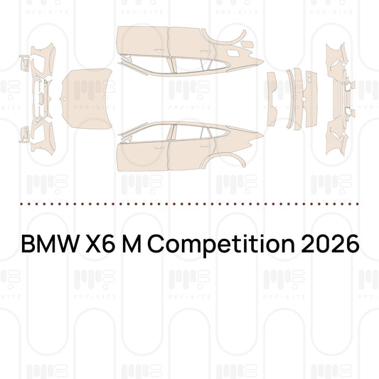 Voorgesneden PPF BMW X6 M Competition 2026