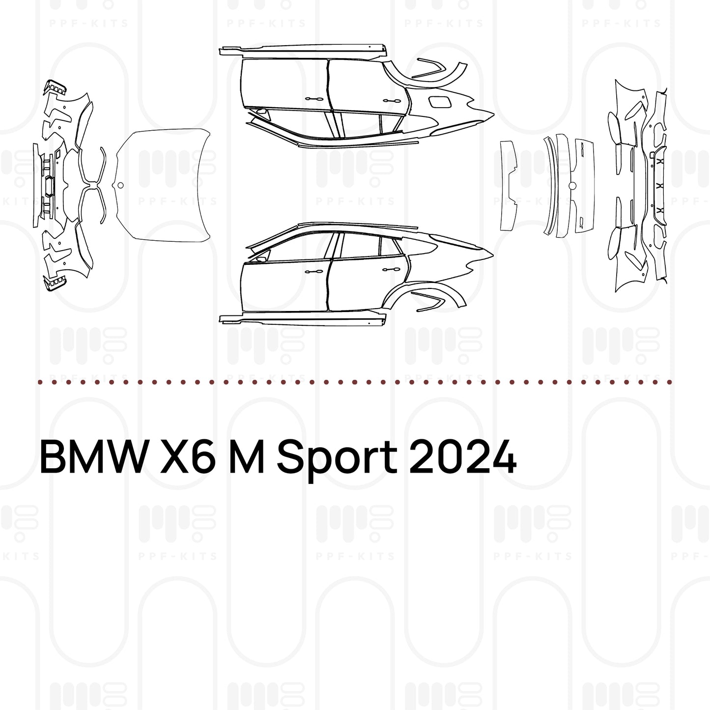 Voorgesneden PPF BMW X6 M Sport 2024