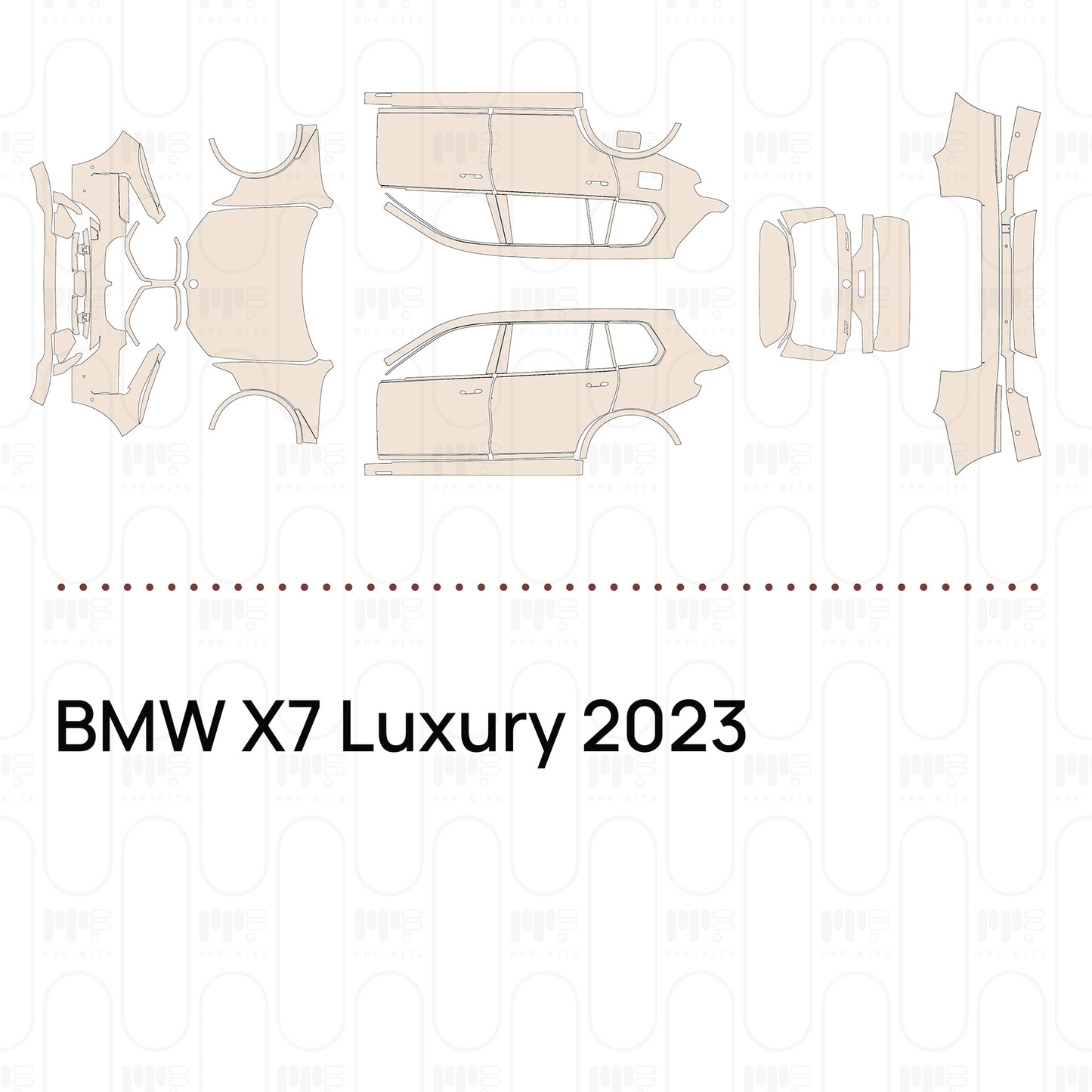 Voorgesneden PPF BMW X7 Luxury 2023