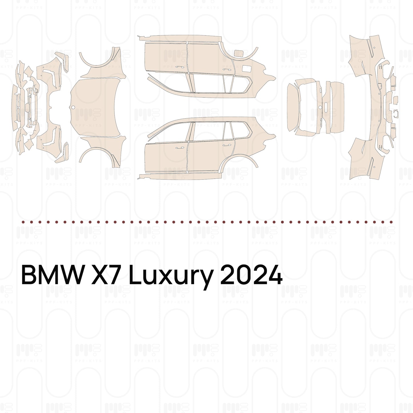 Voorgesneden PPF BMW X7 Luxury 2024