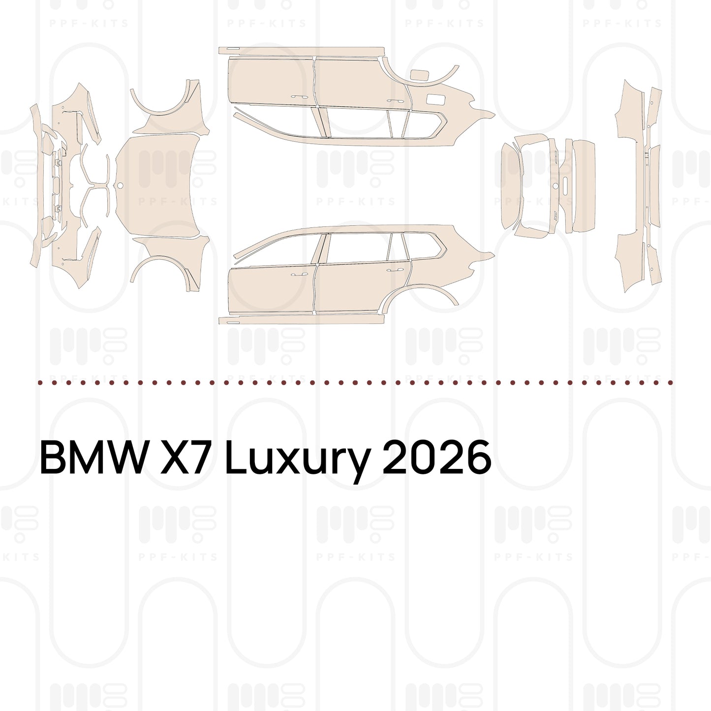Voorgesneden PPF BMW X7 Luxury 2026