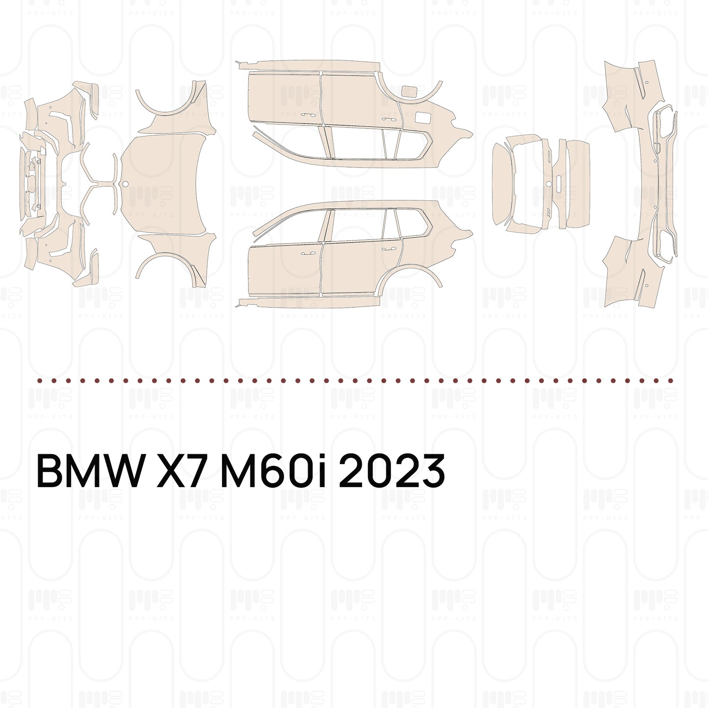 Voorgesneden PPF BMW X7 M60i 2023