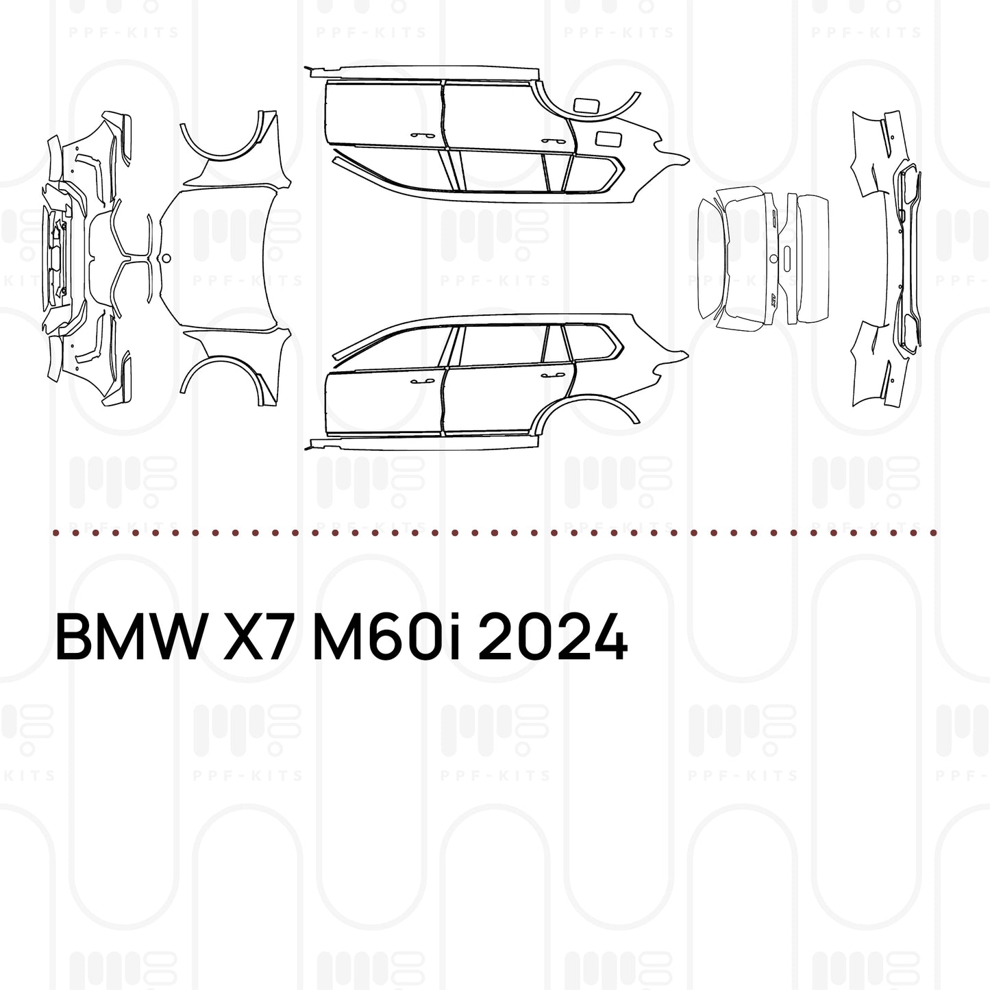 Voorgesneden PPF BMW X7 M60i 2024