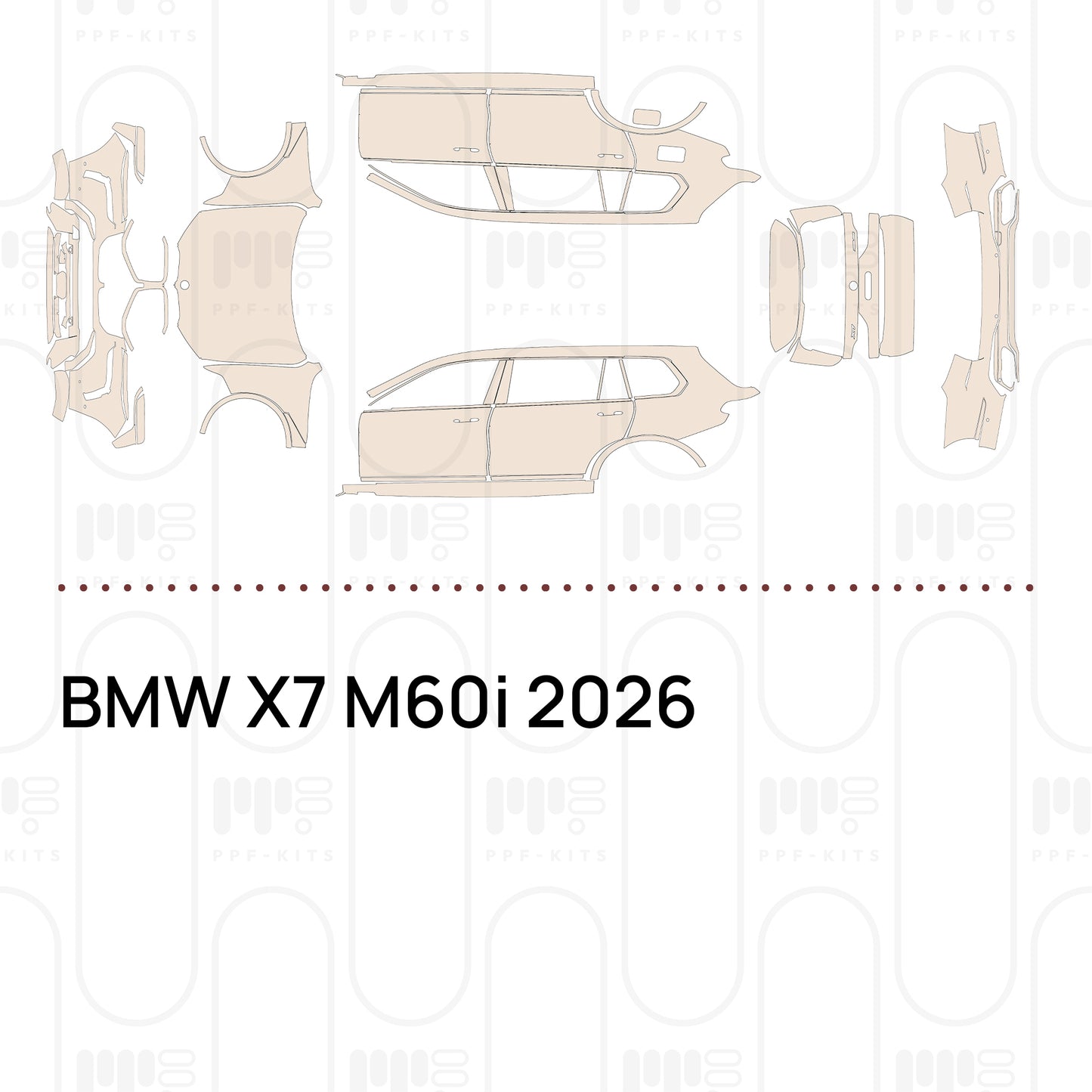 Voorgesneden PPF BMW X7 M60i 2026