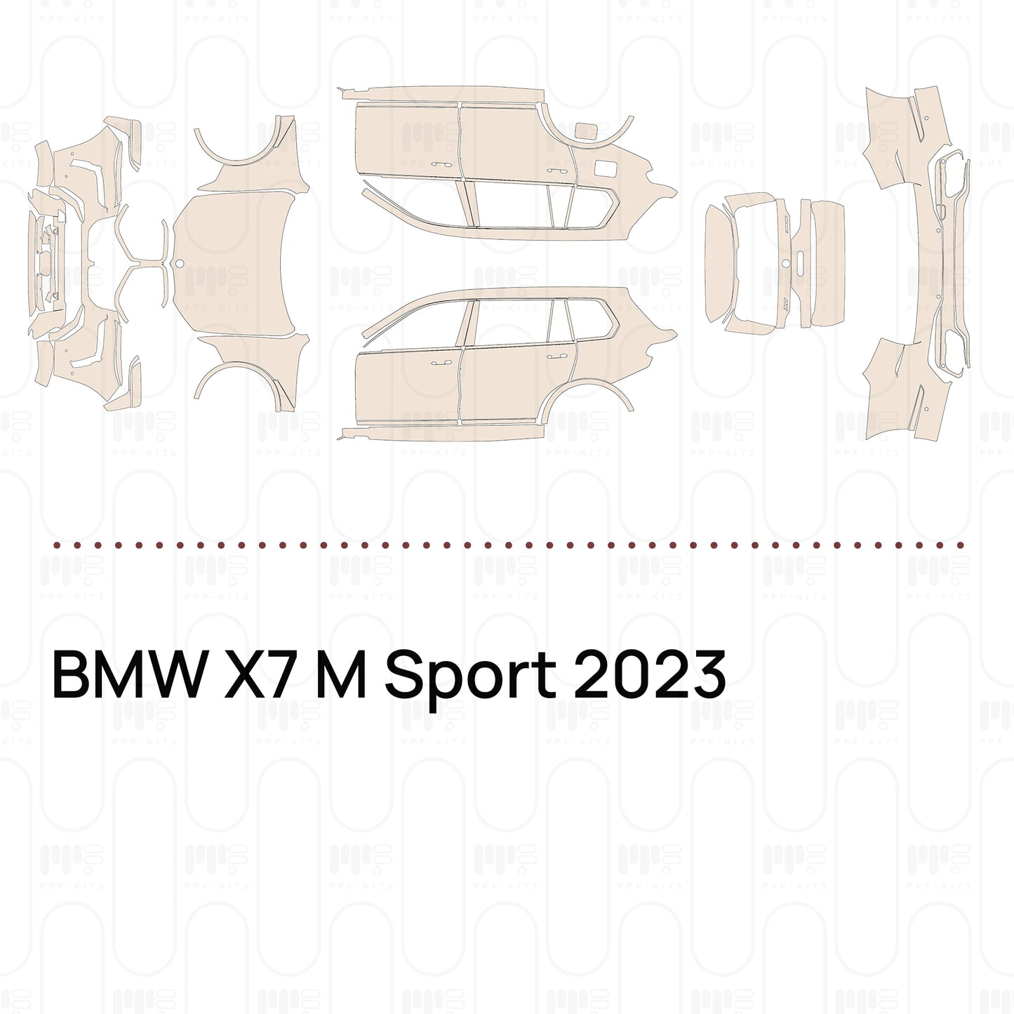 Voorgesneden PPF BMW X7 M Sport 2023