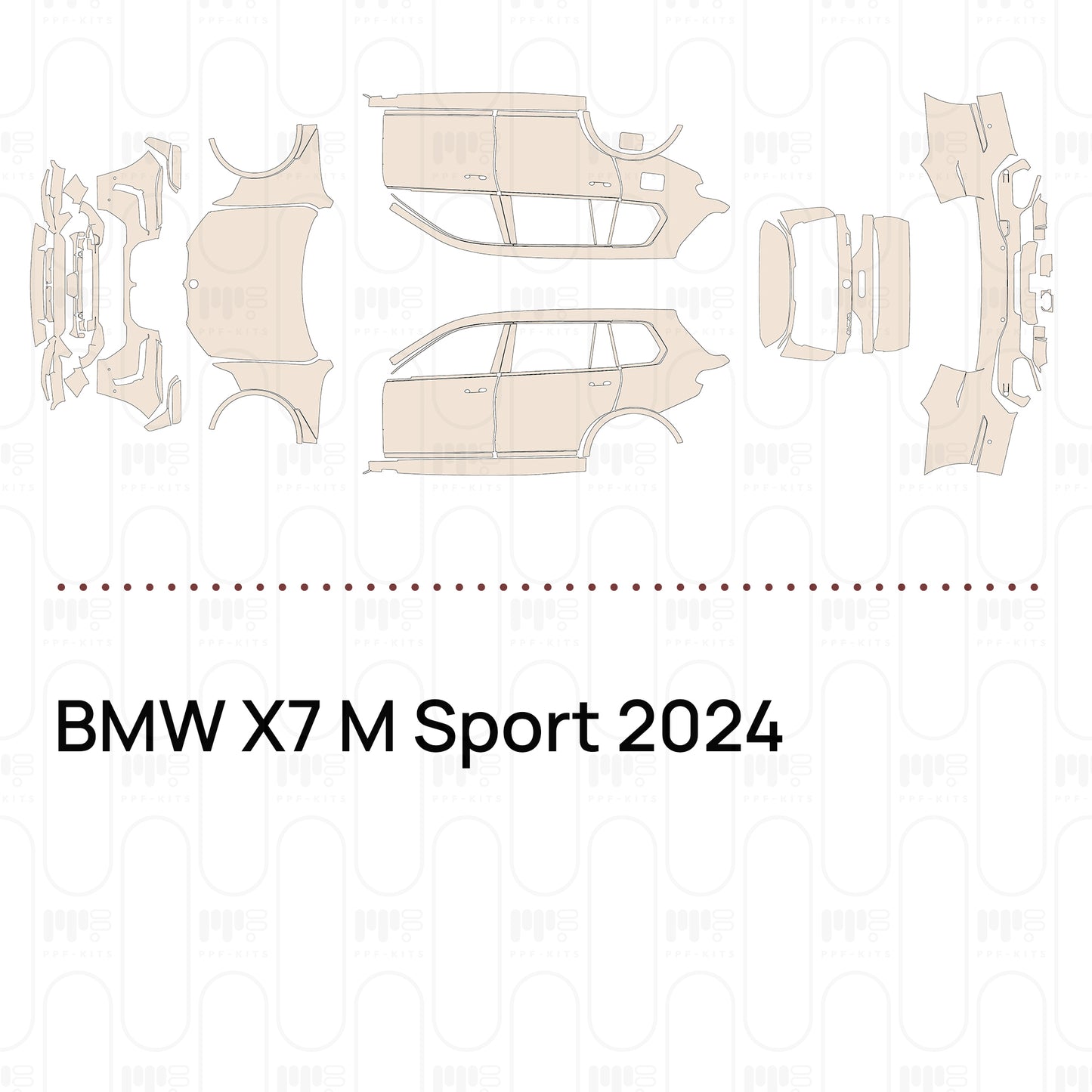 Voorgesneden PPF BMW X7 M Sport 2024