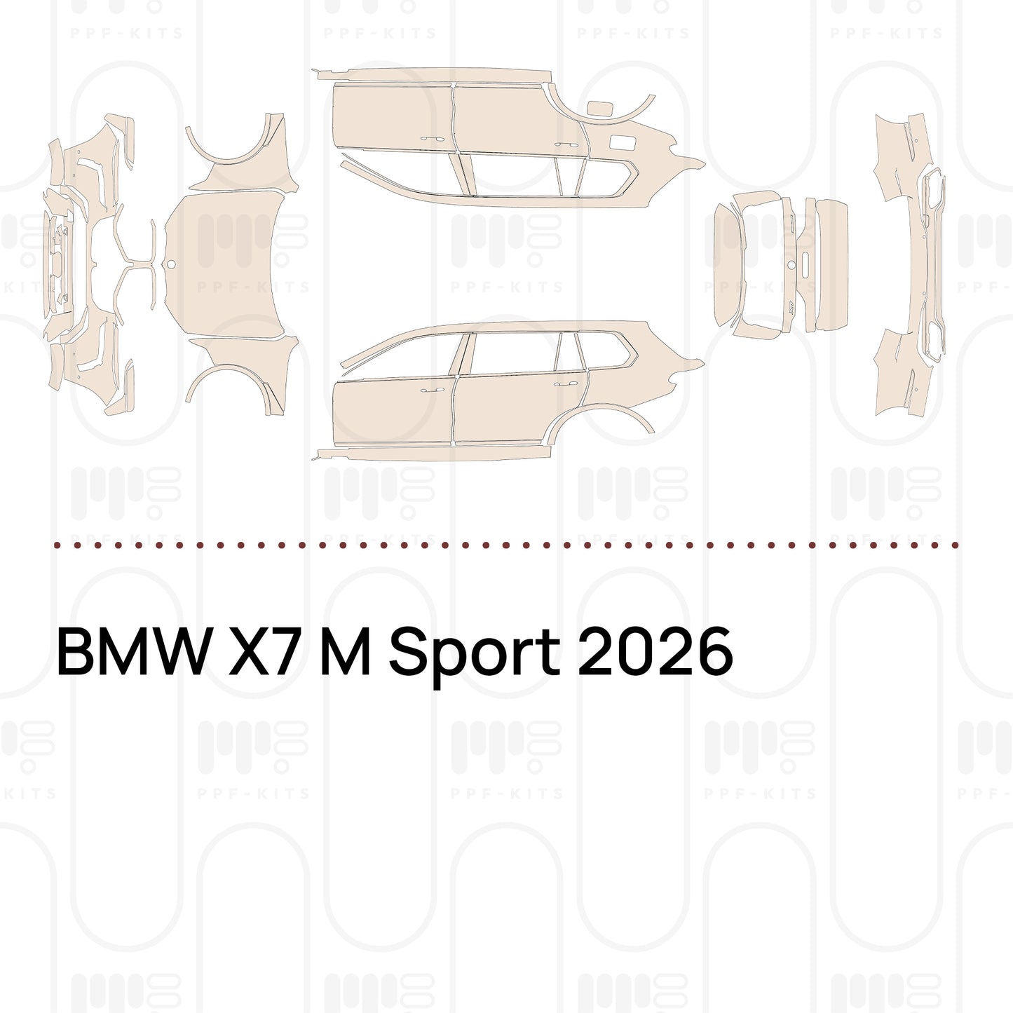 Voorgesneden PPF BMW X7 M Sport 2026