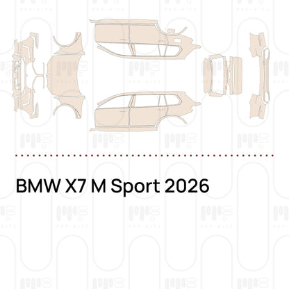Voorgesneden PPF BMW X7 M Sport 2026