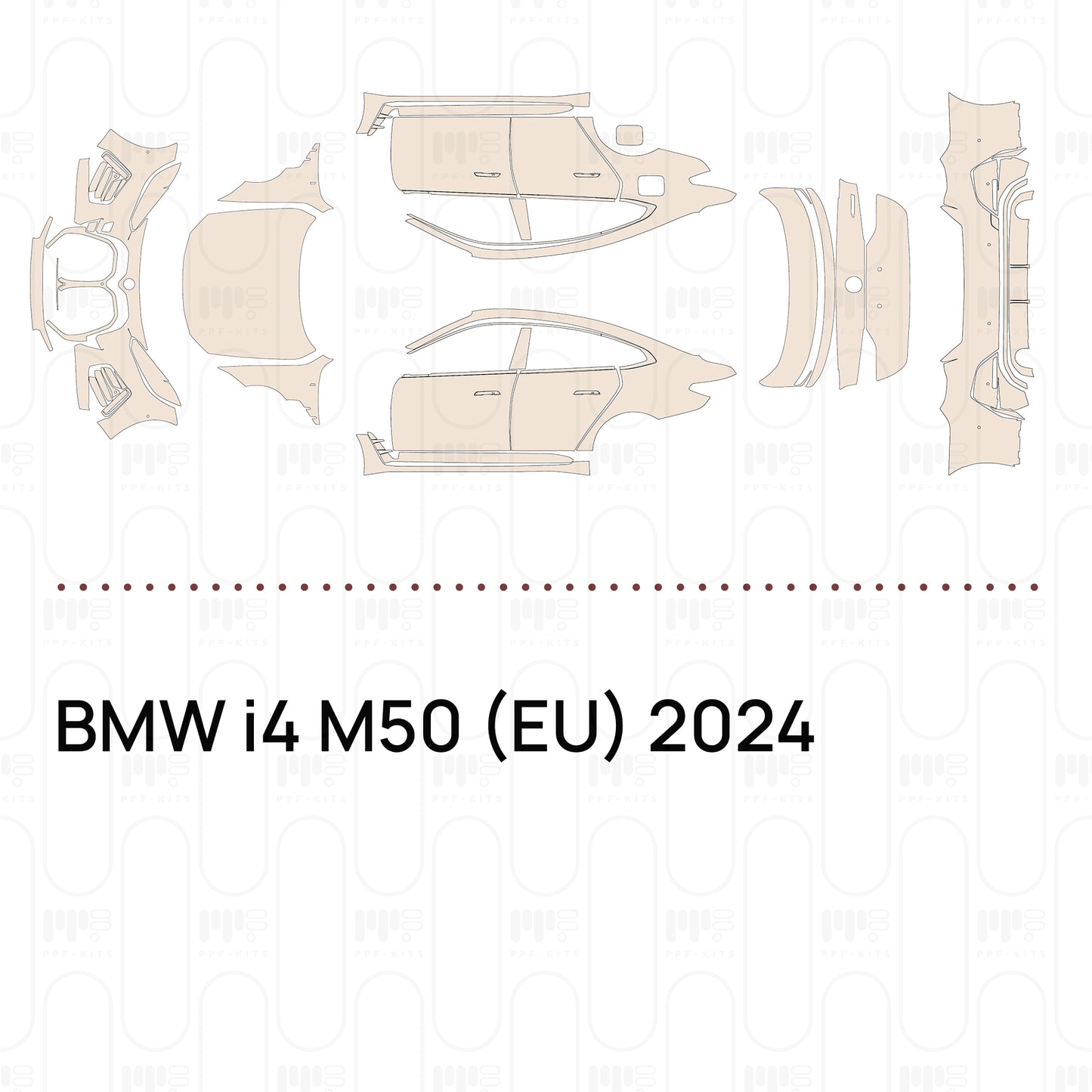 Voorgesneden PPF BMW i4 M50 (EU) 2024