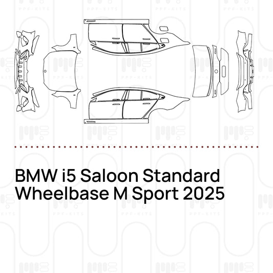 Voorgesneden PPF BMW i5 Saloon Standard Wheelbase M Sport 2025