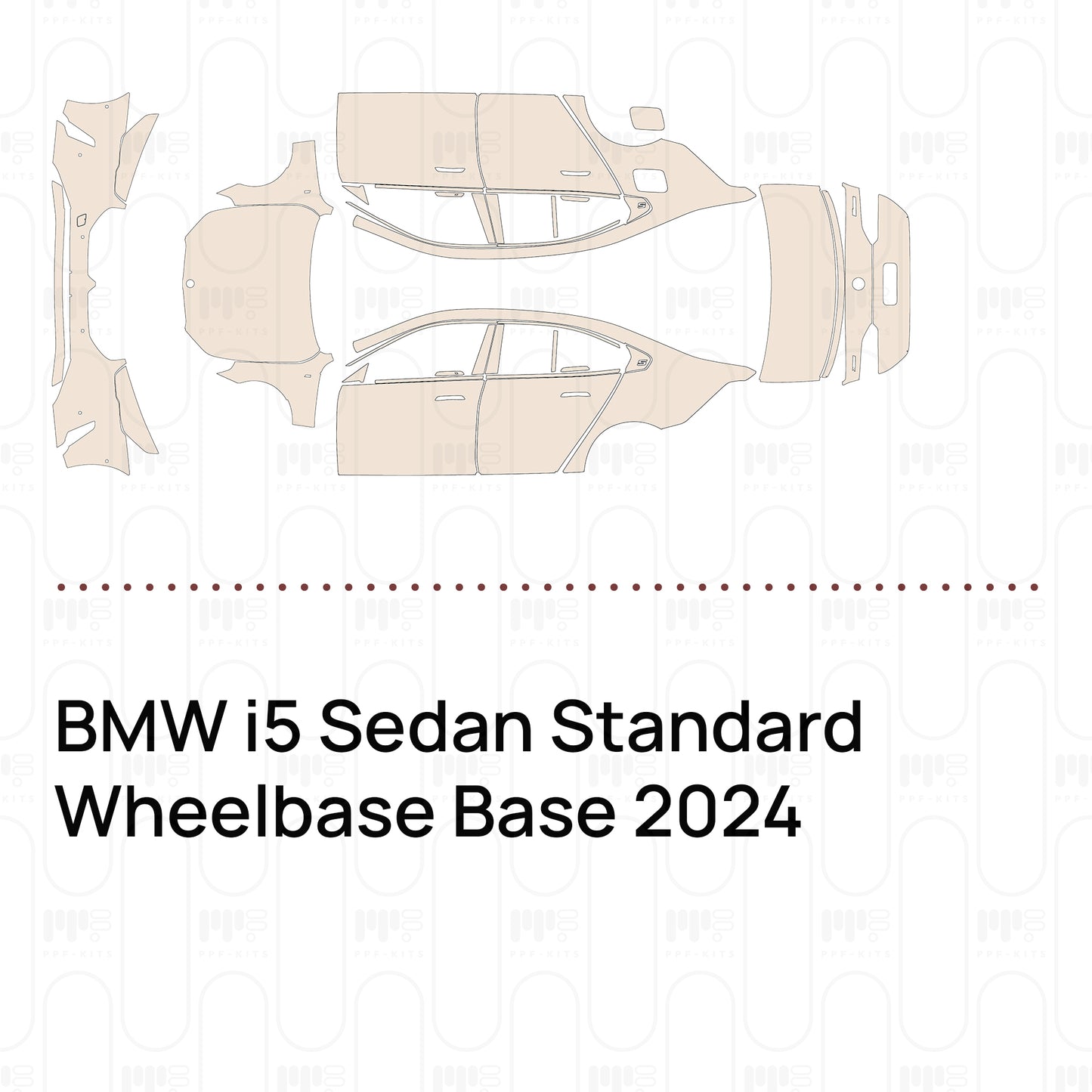 Voorgesneden PPF BMW i5 Sedan Standard Wheelbase Base 2024