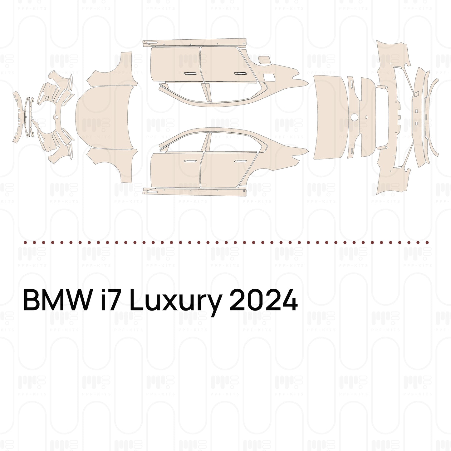 Voorgesneden PPF BMW i7 Luxury 2024