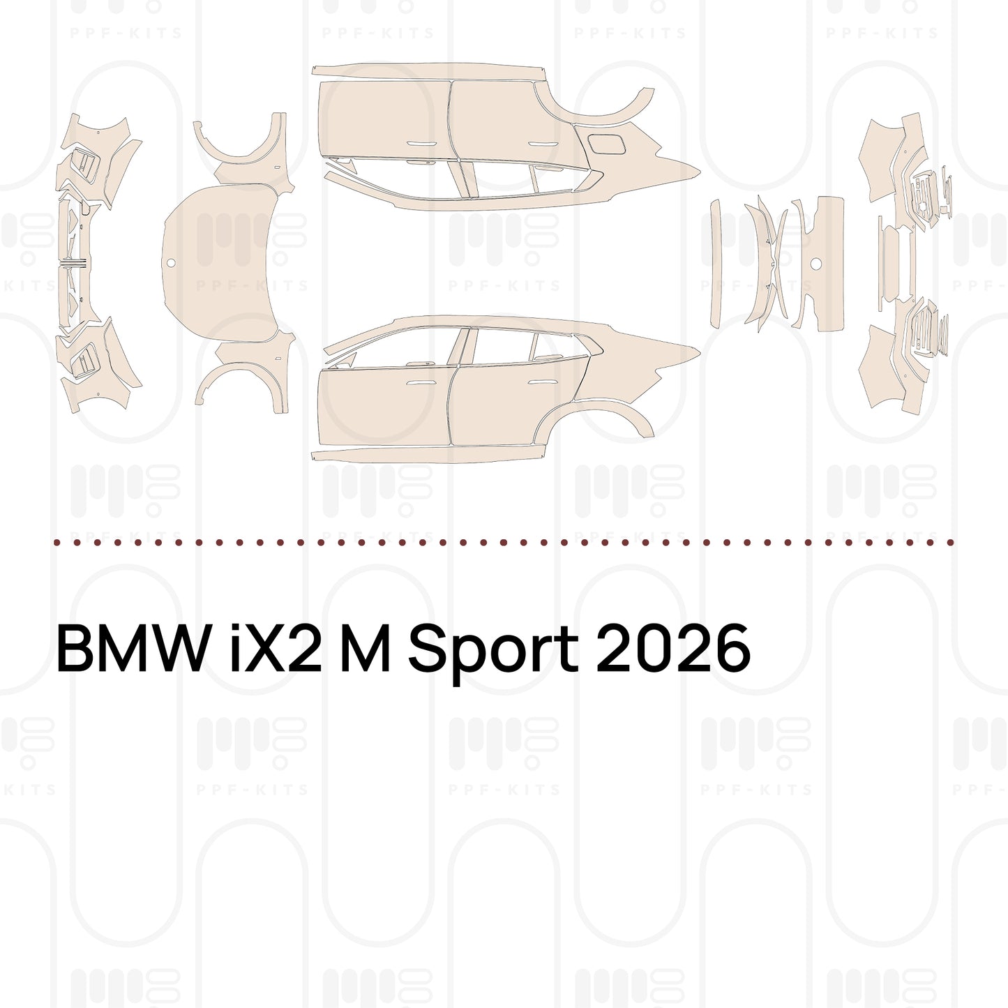 Voorgesneden PPF BMW iX2 M Sport 2026