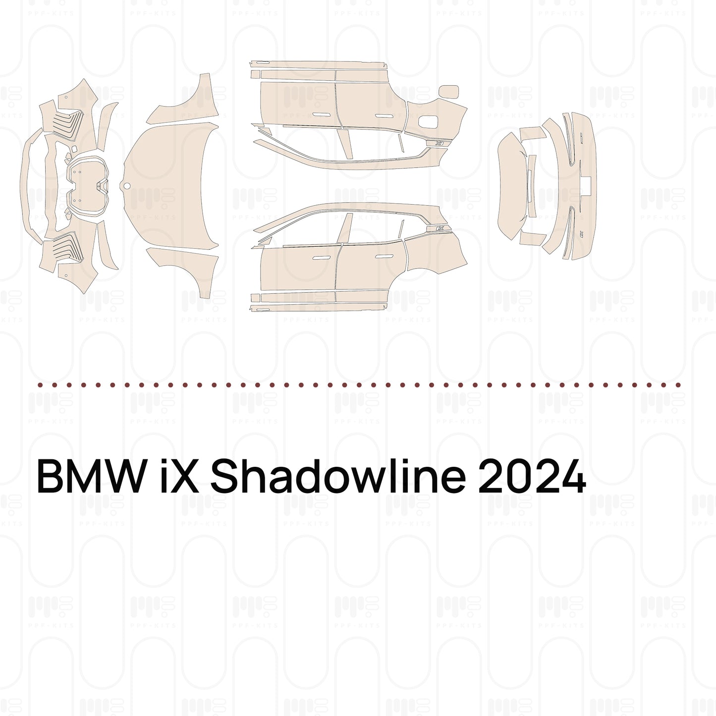 Voorgesneden PPF BMW iX Shadowline 2024