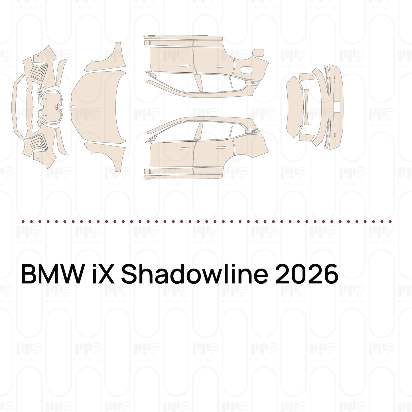 Voorgesneden PPF BMW iX Shadowline 2026
