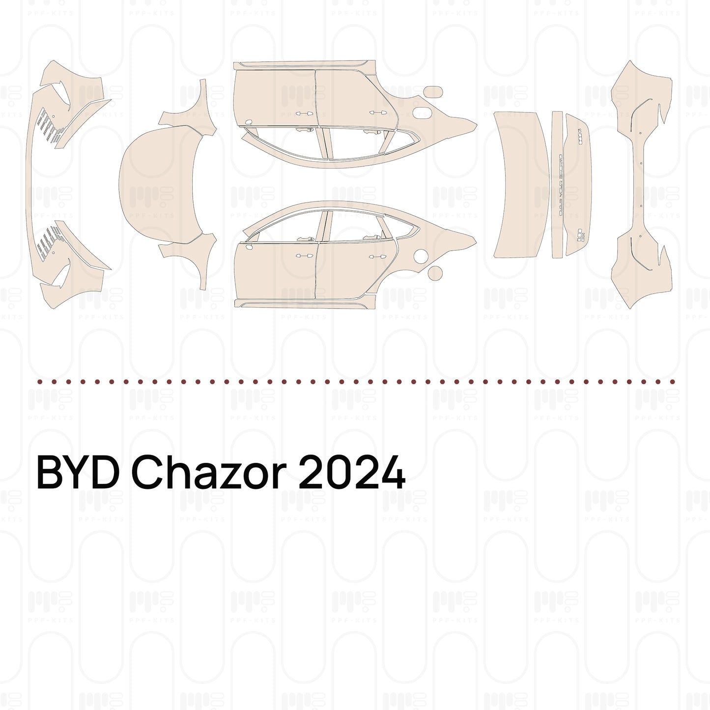 Voorgesneden PPF BYD Chazor 2024