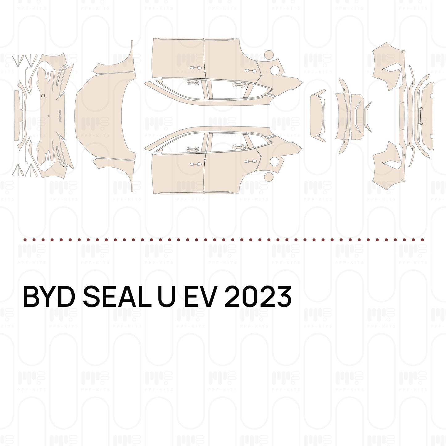 Voorgesneden PPF BYD SEAL U EV 2023